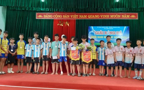 GIẢI BÓNG ĐÁ THANH THIỀU NIÊN HÈ NĂM 2024 XÃ CẨM GIANG